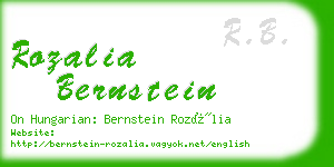 rozalia bernstein business card